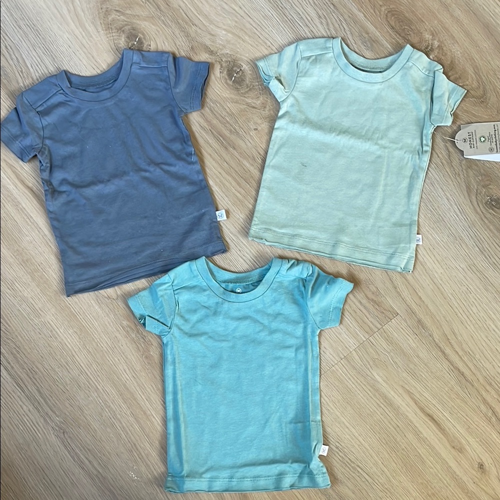 The Honest Company 100% Organic Cotton Short Sleeve Tees - 9 shirts! - Picture 4 of 11